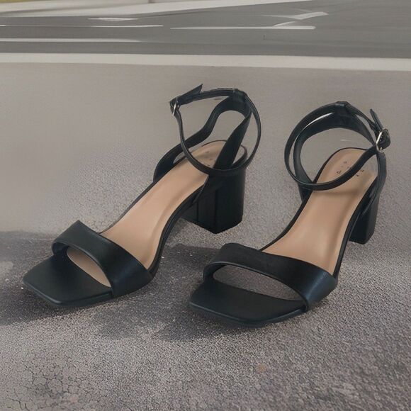 a new day Adq95 Sonora Heels Women’s  open toe Straps Heels Size 7 1/2 - Picture 1 of 11